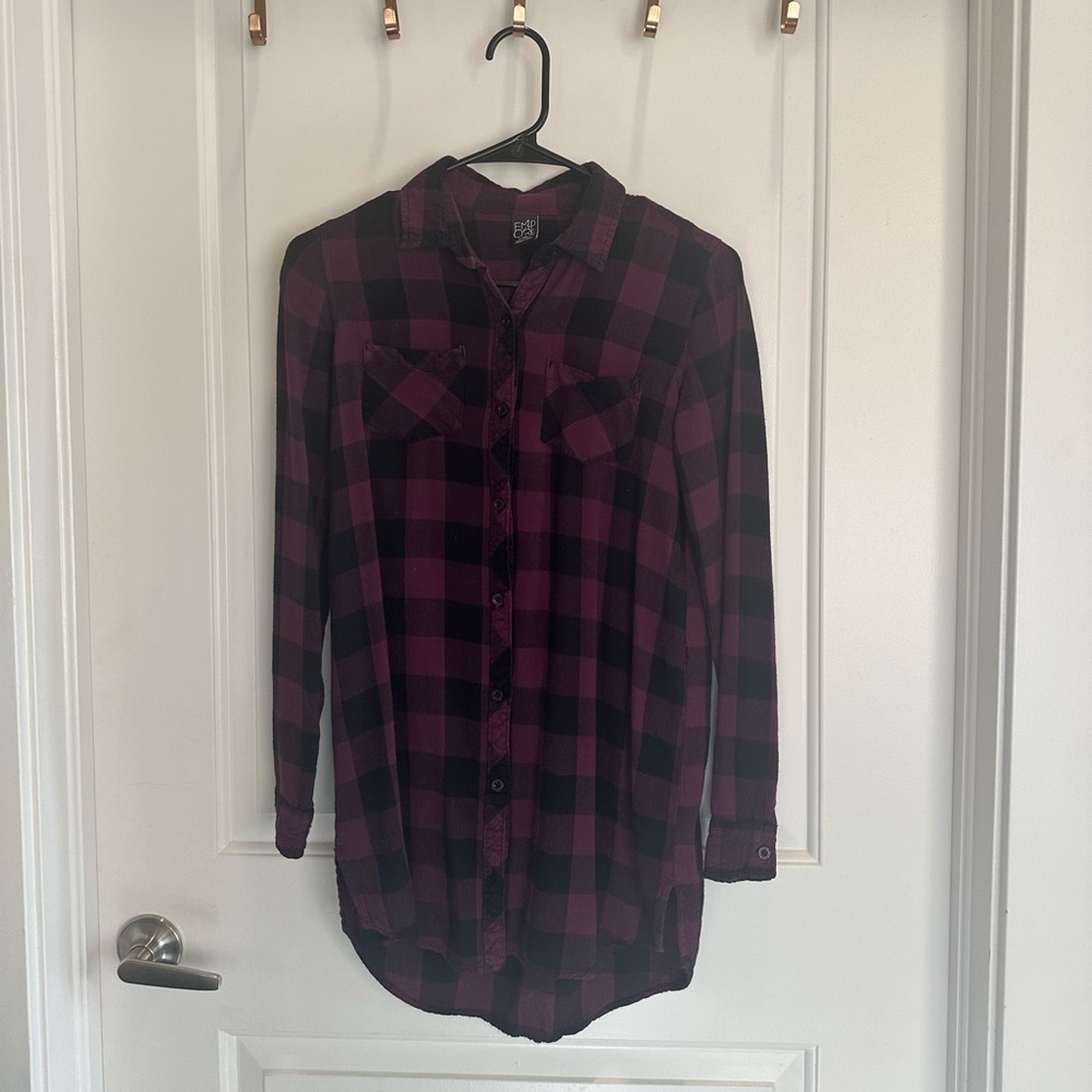 Xs checkered dress